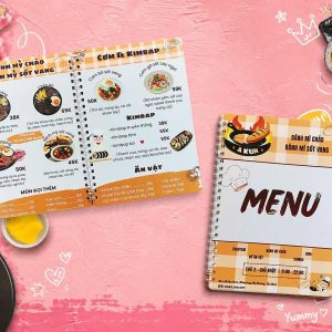 Menu Sổ Gáy Xoắn